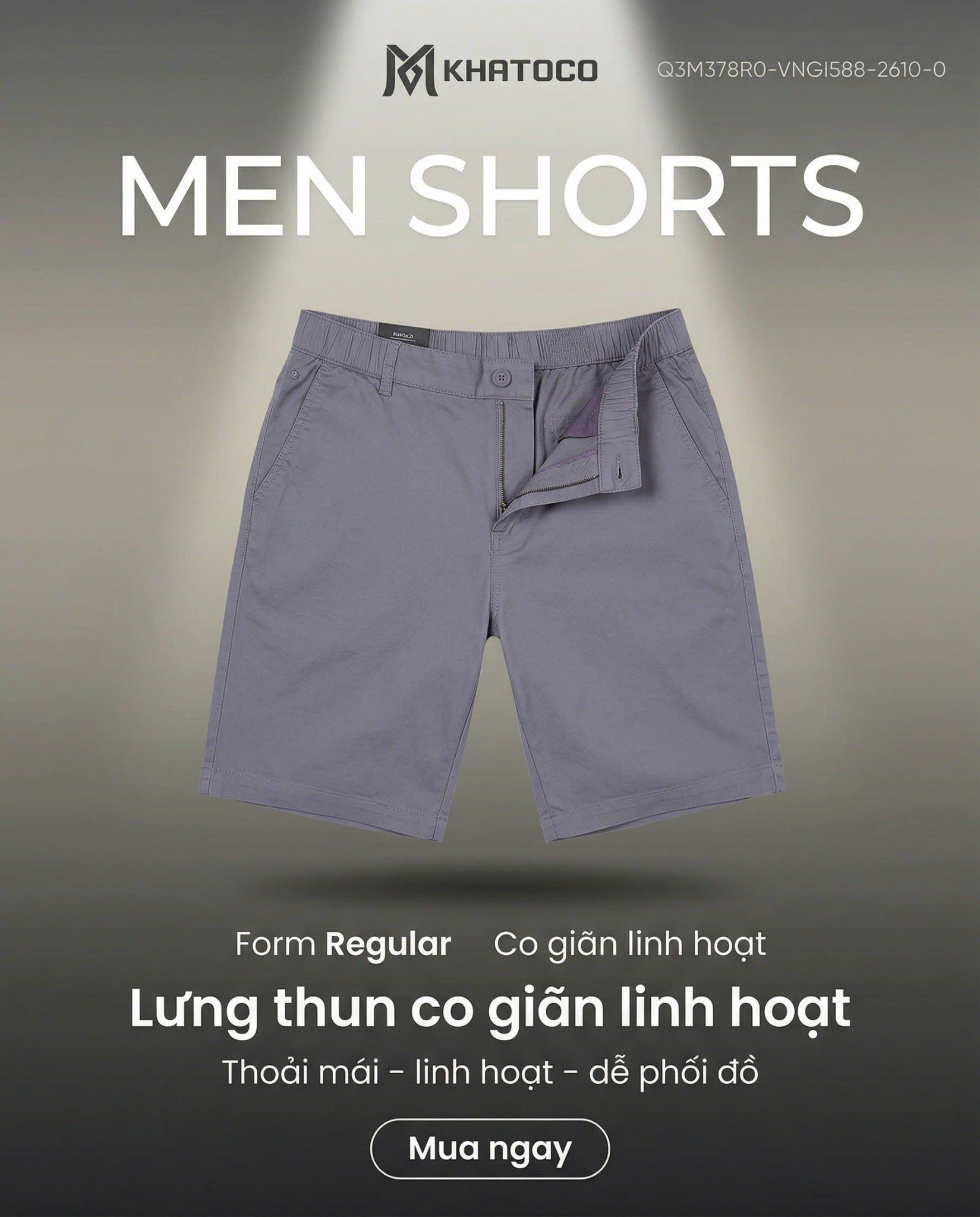  Quần short nam Khatoco (29-38) 