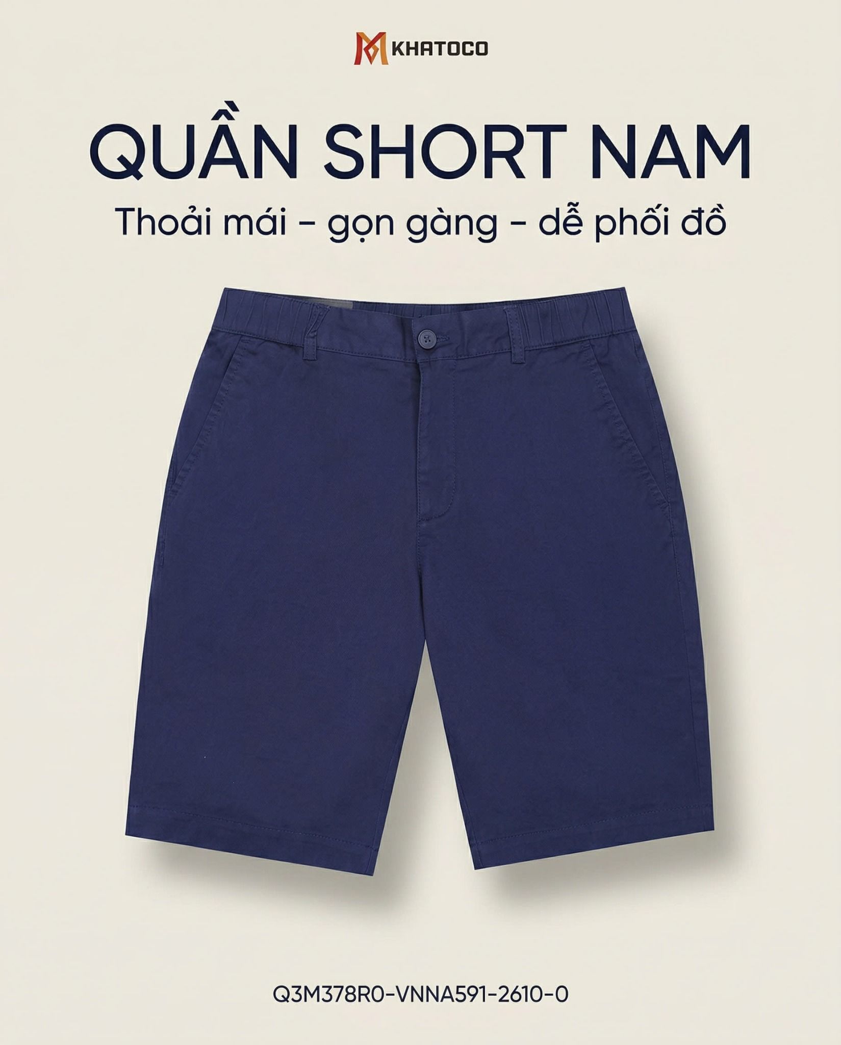  Quần short nam Khatoco (29-38) 