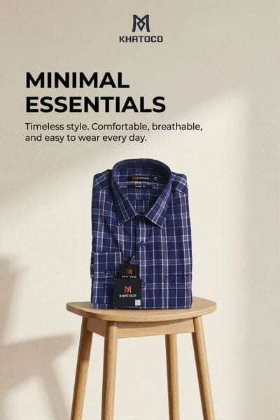  Áo sơ mi tay dài Khatoco Sale 30% (S-2XL) 