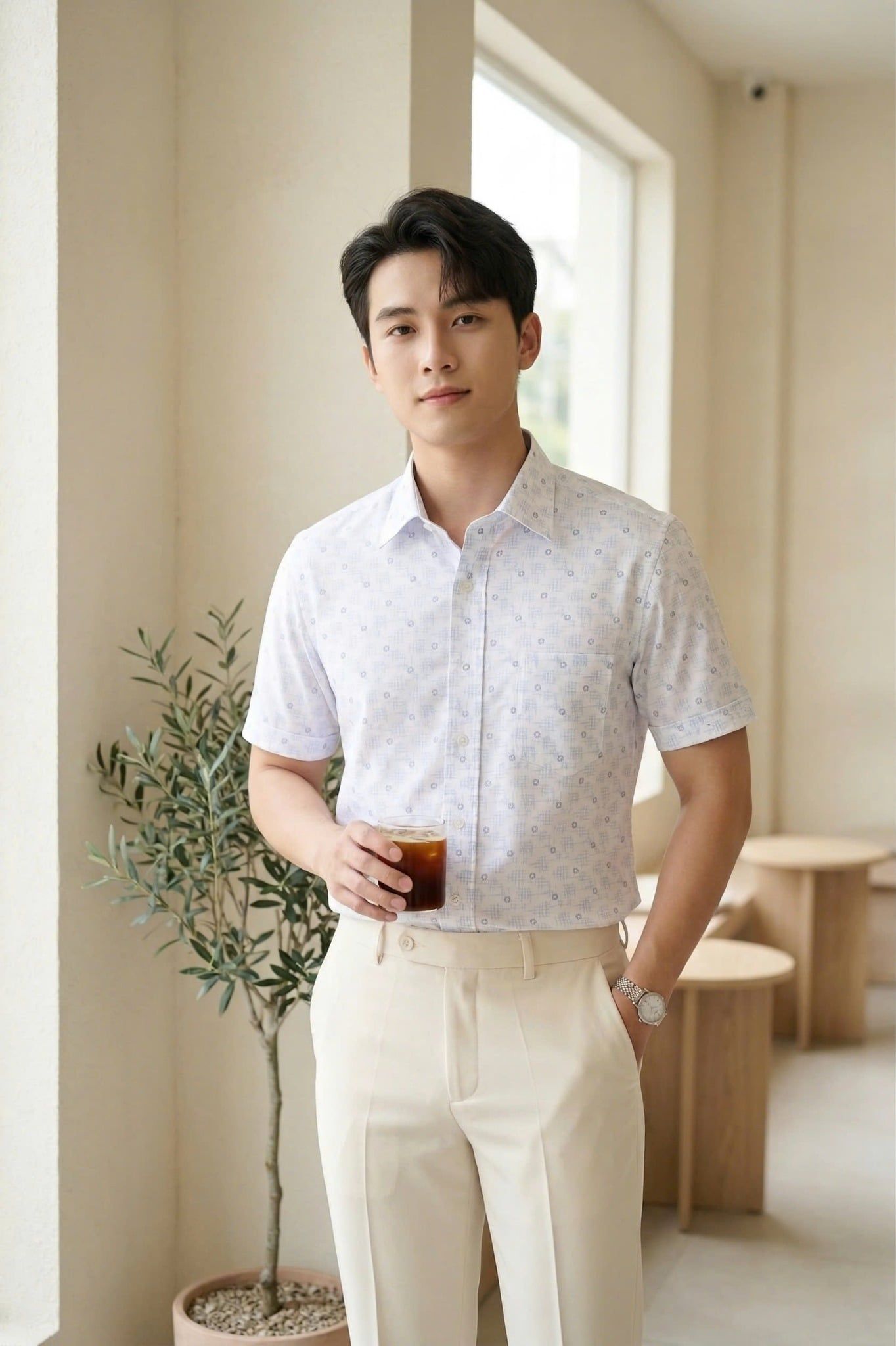  Áo sơ mi tay ngắn Khatoco Sale 30% (S,2XL) 