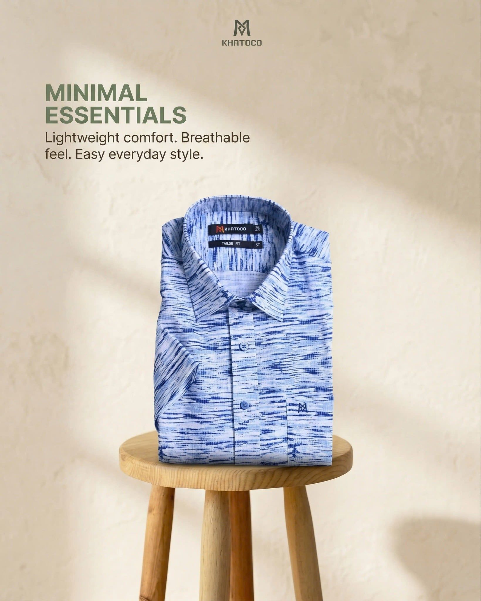  Áo sơ mi tay ngắn Khatoco Sale 30% (M) 