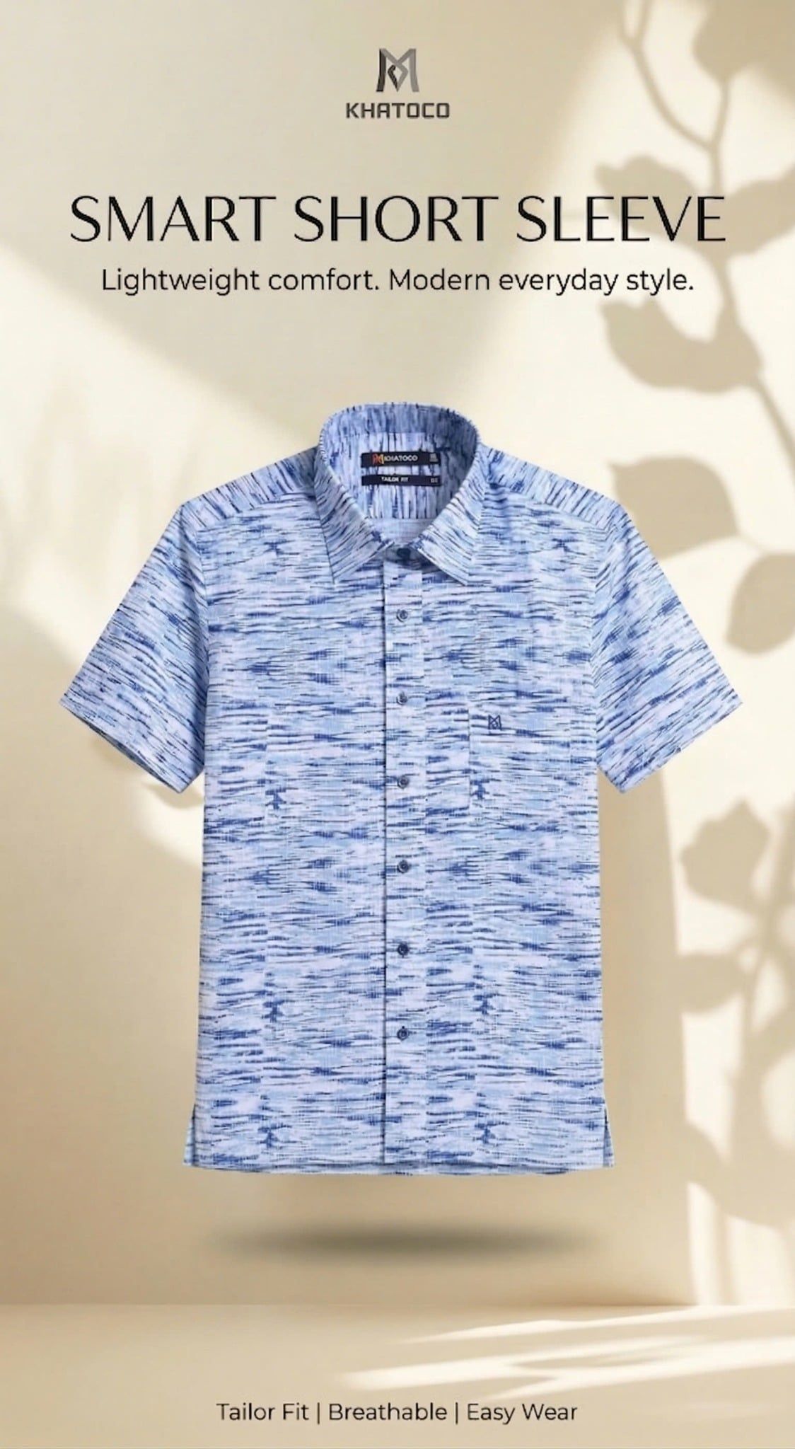  Áo sơ mi tay ngắn Khatoco Sale 30% (M) 