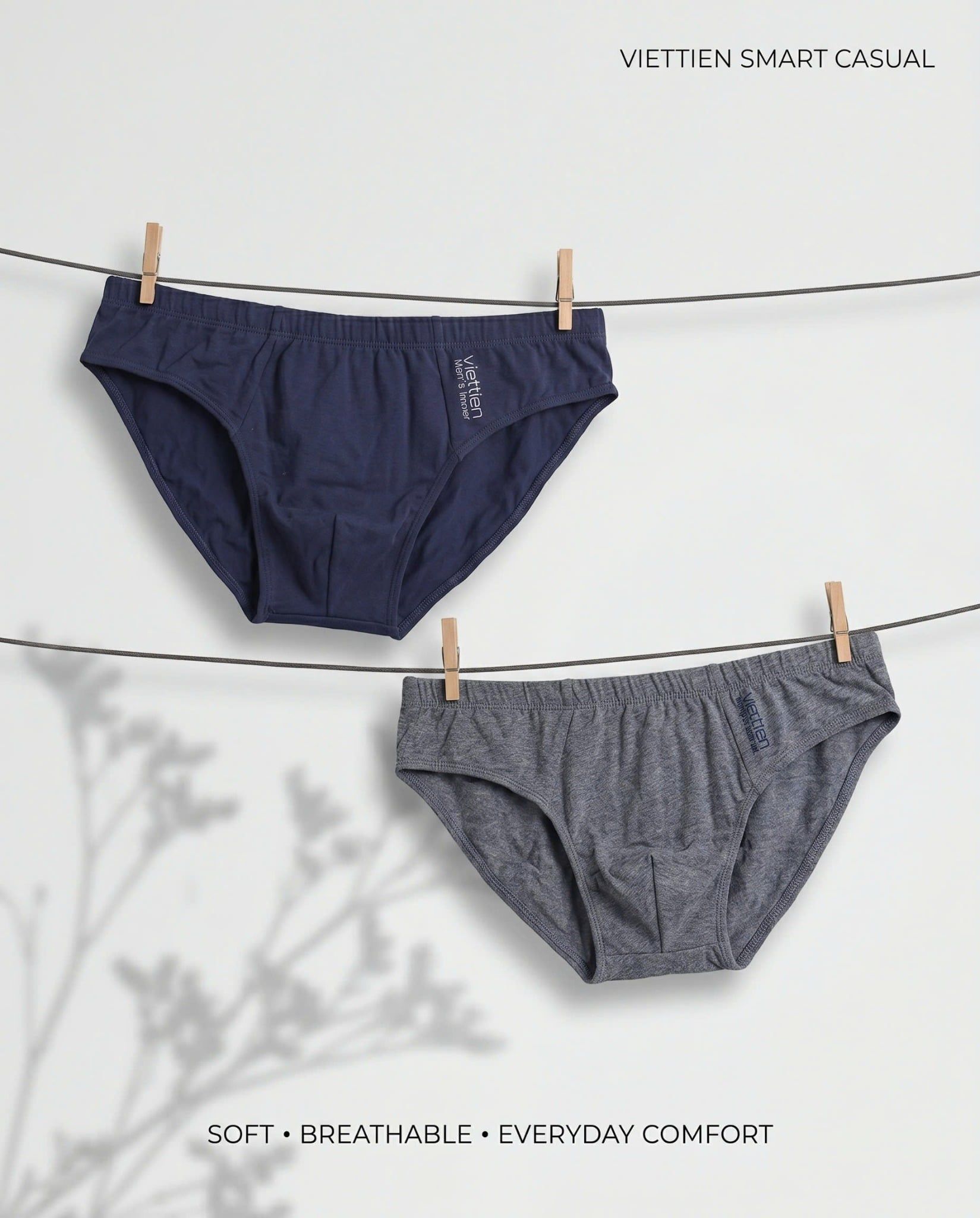  Quần lót Việt Tiến D.GREY MELANGE 