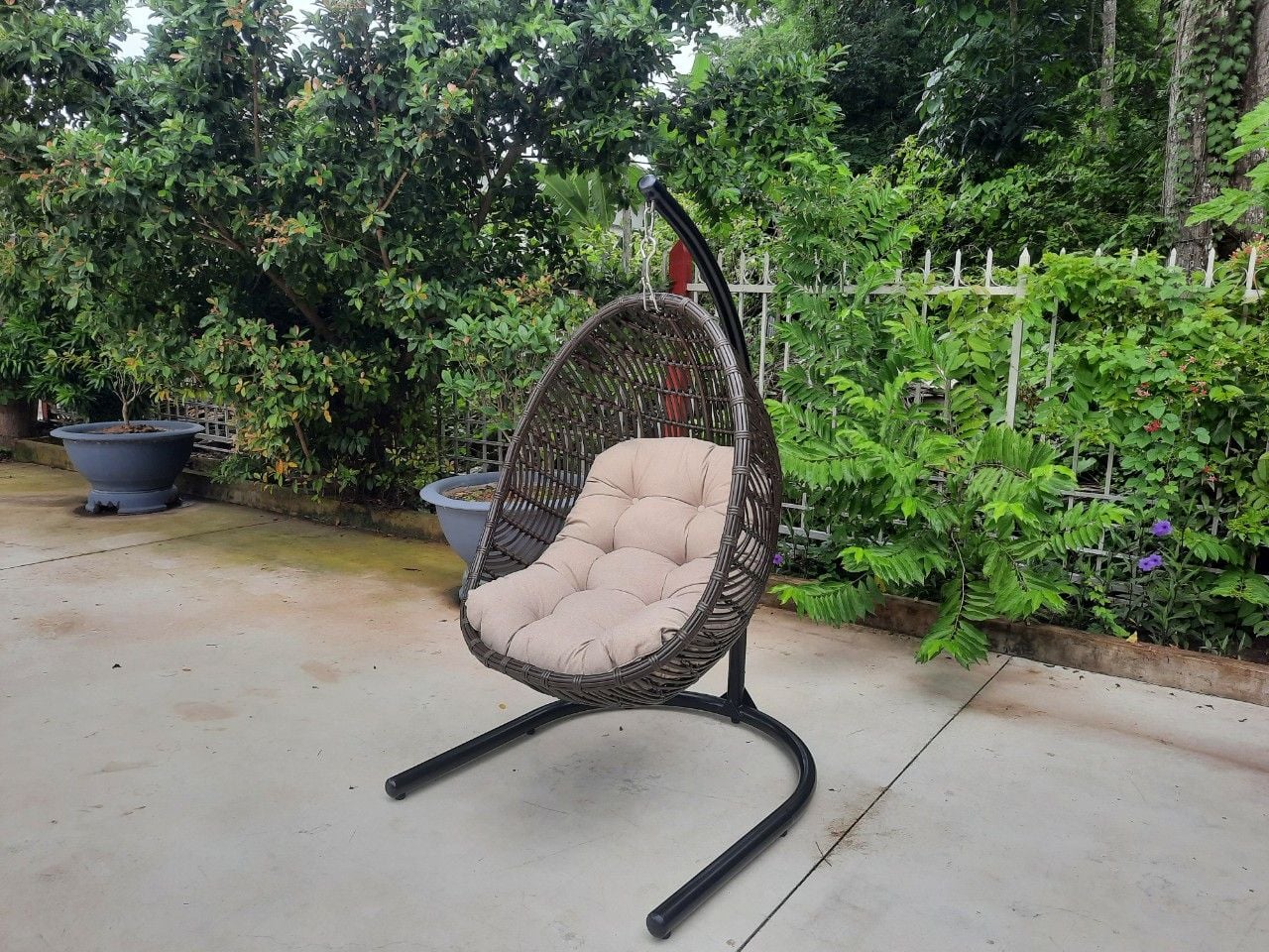 Xích Đu Dây Giả Tre Ngoài Trời RAHM-002A-HM43D