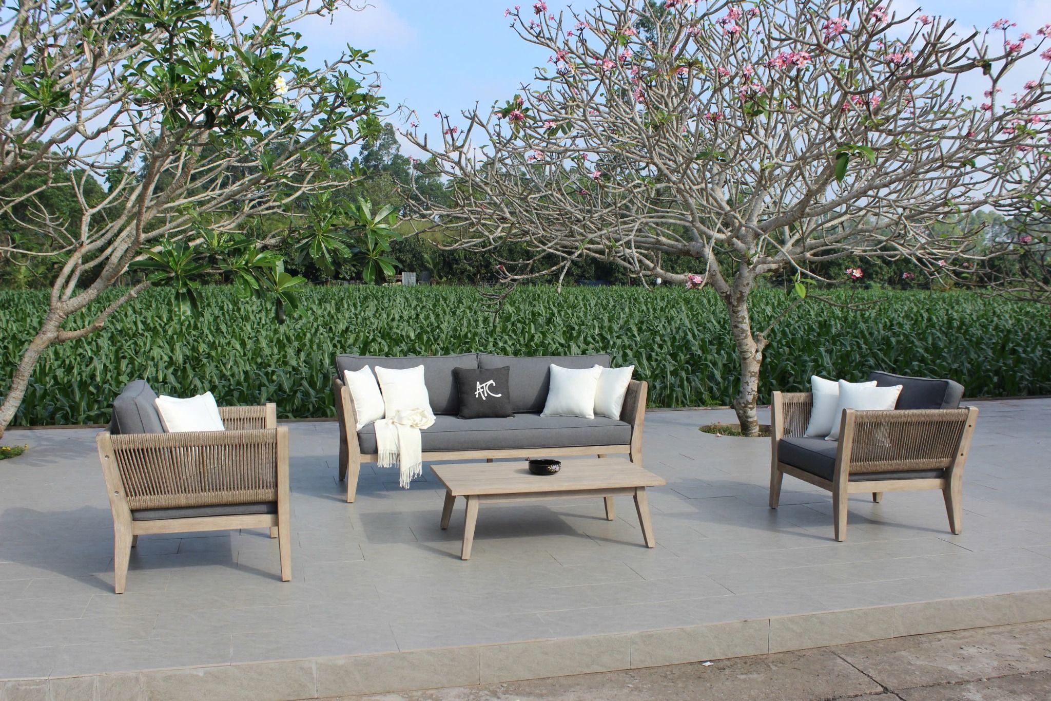 Bộ Sofa Ngoài Trời Dây Dù MAPLE (RASF-159-KD)