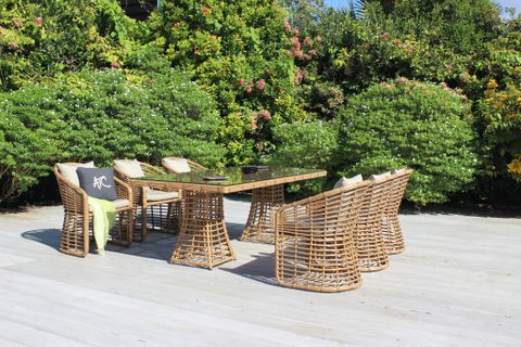 Bộ Bàn Ăn Giả Tre Sân Vườn MINA (RADS-261-5961)