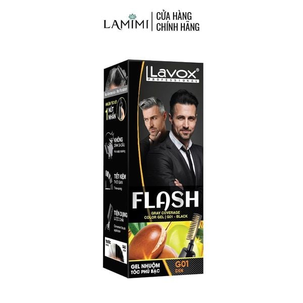  Gel Lược Nhuộm Phủ Bạc Argan Oil & Olive Oil Flash 