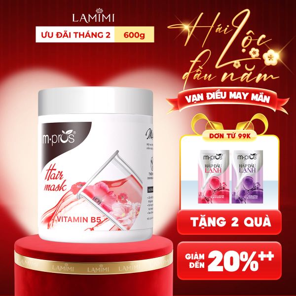Mặt Nạ Dưỡng Tóc Vitamin B5 M.pros Hương Nước Hoa 600g