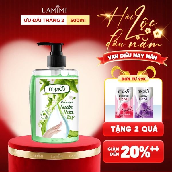 Nước Rửa Tay Diệt Khuẩn M.pros – Hoa Trà Trắng