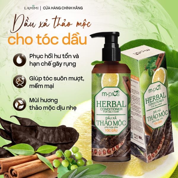  Dầu Xả Thảo Mộc M.pros - Dành Cho Tóc Dầu 