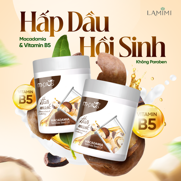  Hấp Dầu Hồi Sinh Macadamia Oil M.pros 600g 