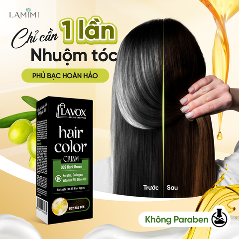  Kem Nhuộm Phủ Bạc Tóc Lavox Online Shopping 