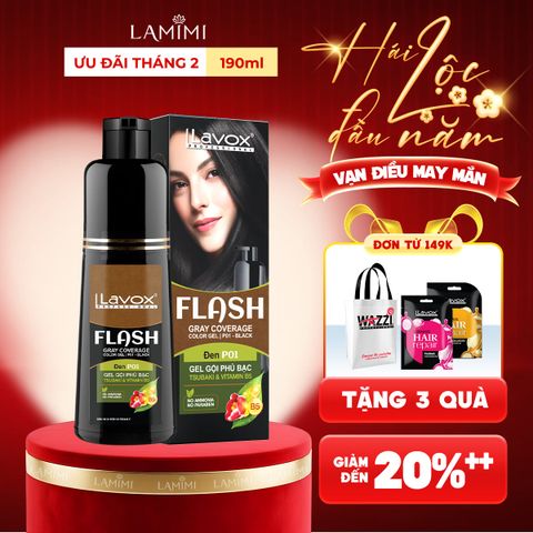  Gel Gội Phủ Bạc Tóc Lavox 