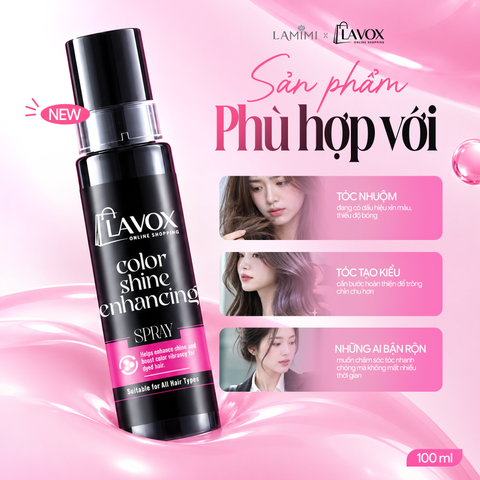  Xịt Dưỡng Bóng Tăng Sắc Màu Tóc 