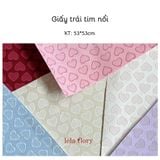 Giấy trái tim nổi (xấp 8 tờ) - GIA0150