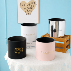 Set 2c hộp trụ nhựa màu Bạc - THH0173