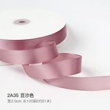 Ruy băng lụa trơn 2cm cuộn 100yard - RUY0057