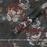 Giấy gói hoa gấm hoa văn, giấy gói quà vintage (1 xấp) - GIA0069