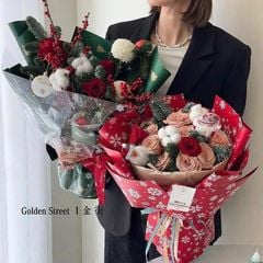  Giấy bông tuyết Merry Christmas (1 xấp 20 tờ) - GIA0146 