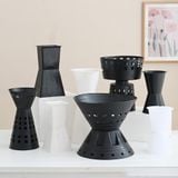 Cốt vuông màu trắng dùng bó hoa tươi, hoa sáp - PKK0089