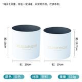 Set 2c hộp trụ nhựa màu Bạc - THH0173