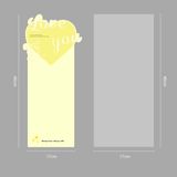 Giấy hoa 1 bông trái tim Love You (xấp 10 tờ) - GIA0135