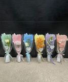 Giấy hoa 1 bông trái tim Love You (xấp 10 tờ) - GIA0135