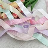 Ruy băng lụa Chấm bi 2.5cm cuộn 25 yard - RUY0058