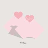 Giấy bìa trái tim làm vỏ Ốc quế Hot Trend (xấp 5 cái) - GIA0134