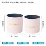 Set 2c hộp trụ nhựa màu Bạc - THH0173