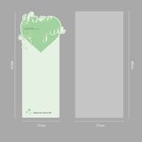 Giấy hoa 1 bông trái tim Love You (xấp 10 tờ) - GIA0135