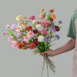 Hoa lụa Sca cánh răng cưa 3b- HOG0064
