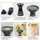 Cốt nhựa tròn lỗ dùng bó hoa tươi, hoa sáp - PKK0089