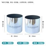 Set 2c hộp trụ nhựa màu Bạc - THH0173