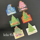 Set thiệp gấp đôi hình hoa, thiệp Bó hoa 3D, thiệp gấp đôi cây thông Noel - PKK0138