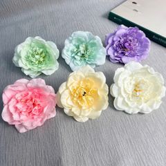 Đầu bông mẫu đơn lụa size 9cm - HOG0021