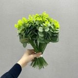 Lá táo xanh dùng trang trí hoa lụa - HOG0018