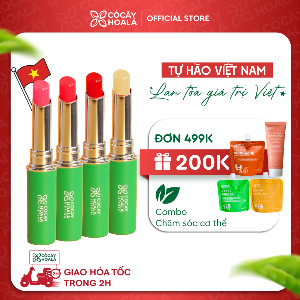 Son dưỡng cà chua 3M Cỏ Cây Hoa Lá 1,5g