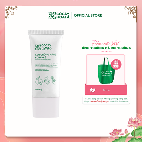 Kem Chống Nắng Bơ Nghệ Cỏ Cây Hoa Lá 30g CHỐNG NẮNG - DƯỠNG ẨM