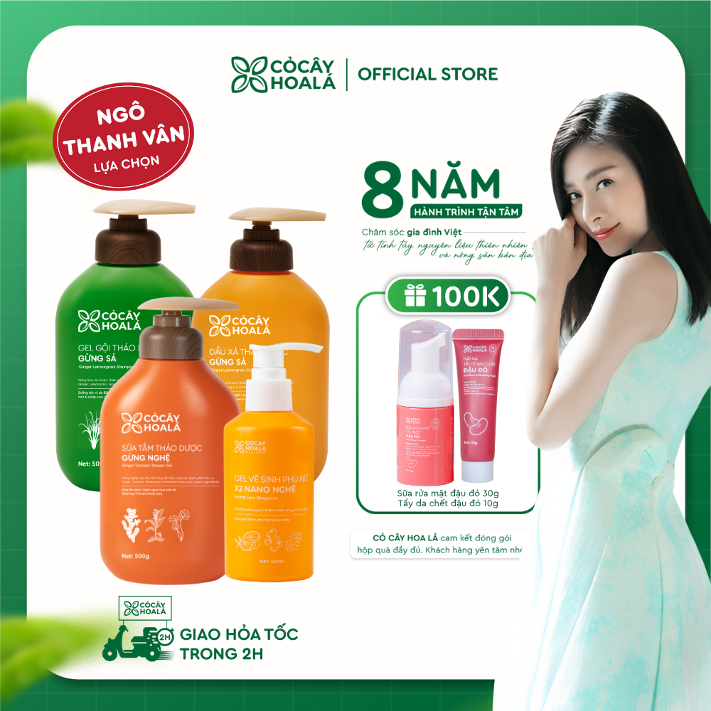 Combo Chăm Sóc Cơ Thể Mẹ Bầu Toàn Diện Cỏ Cây Hoa Lá