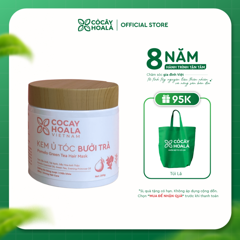 Kem Ủ Tóc Bưởi Trà Cỏ Cây Hoa Lá