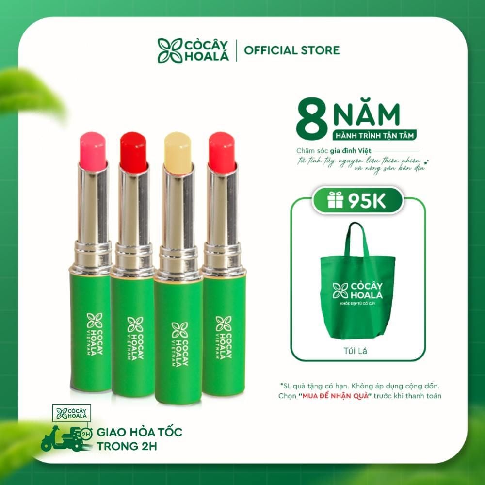 Son dưỡng cà chua 3M Cỏ Cây Hoa Lá 1,5g