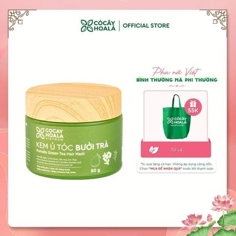 Kem ủ tóc Bưởi Trà Cỏ Cây Hoa Lá 80g Dưỡng Tóc Suôn Mượt