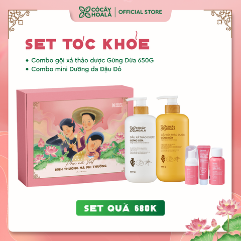 [SET 9] Set Quà Tóc Khỏe Cỏ Cây Hoa Lá 