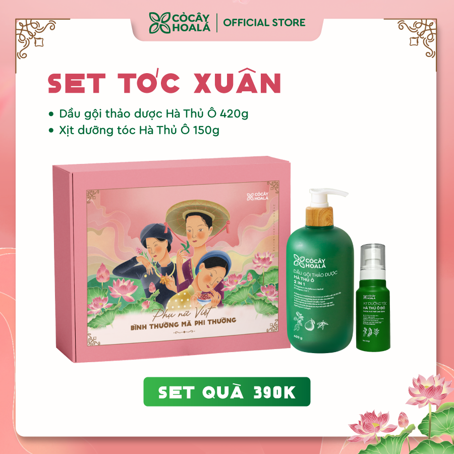 [SET 4] Set Quà Tóc Xuân Cỏ Cây Hoa Lá 