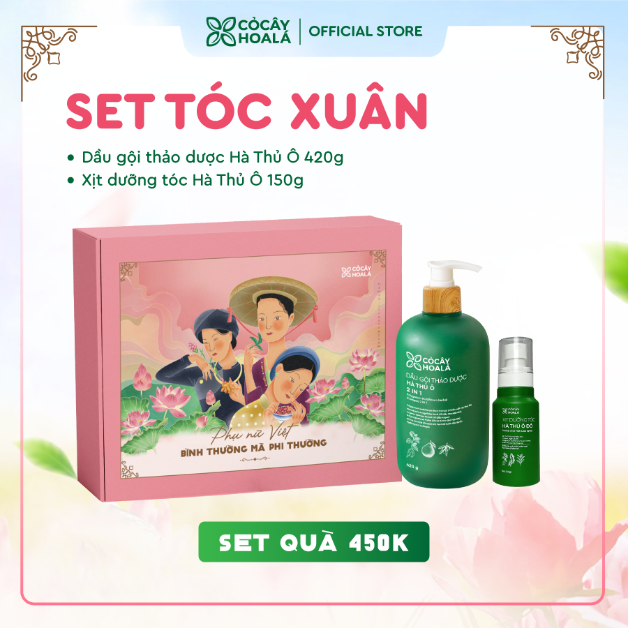 [SET 4] Set Quà Tóc Xuân Cỏ Cây Hoa Lá 