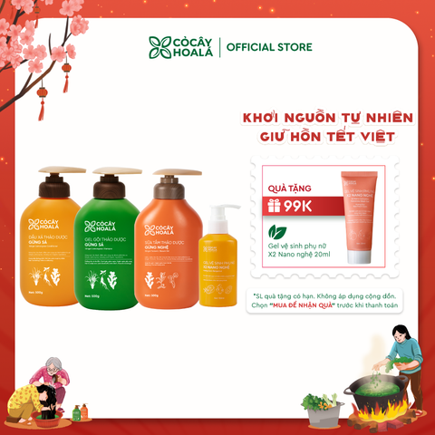 Combo Chăm Sóc Cơ Thể Mẹ Bầu Toàn Diện Cỏ Cây Hoa Lá