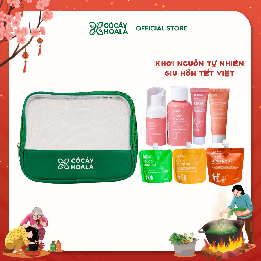 Túi Đi đi - Bộ sản phẩm chăm sóc cơ thể toàn diện, nhỏ gọn khi mang đi du lịch