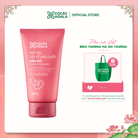 Mặt nạ tẩy tế bào chết Đậu đỏ Cỏ Cây Hoa Lá 150g