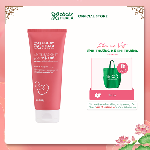 Tẩy Da Chết Body Đậu Đỏ Cỏ Cây Hoa Lá 200g